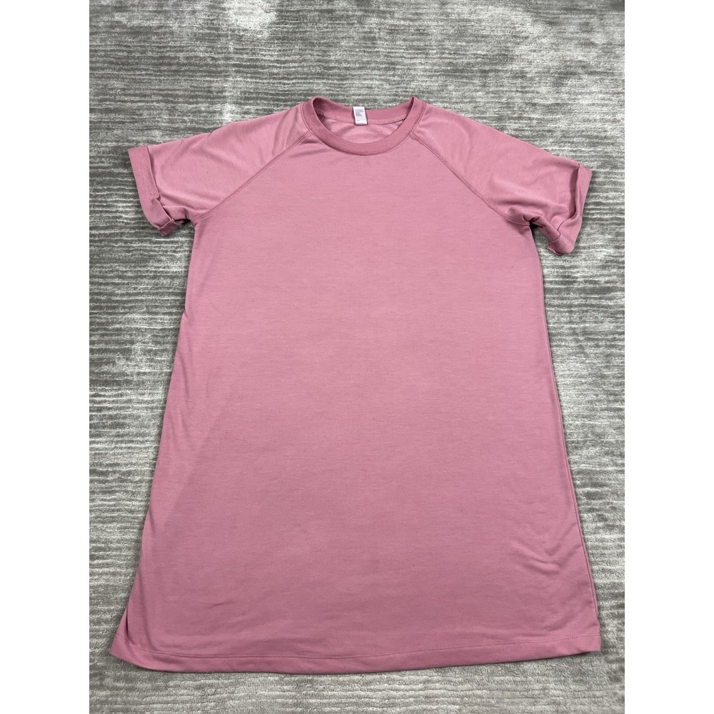 Just Be Sweater Dress‎ Womens 1X Pink Short Sleeve Knee Length Polyester